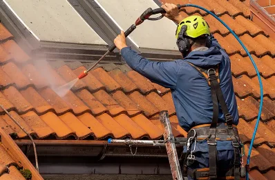 Démoussage et hydrofuge de toiture à Baudoncourt